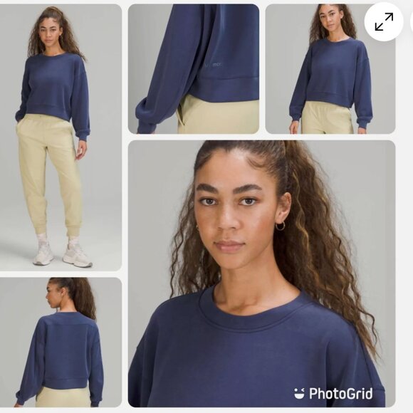 EUC Lululemon Perfectly Oversized Cropped Crew Softstreme size 6 - Picture 7 of 7